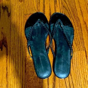 Black sandals size 10 banana republic